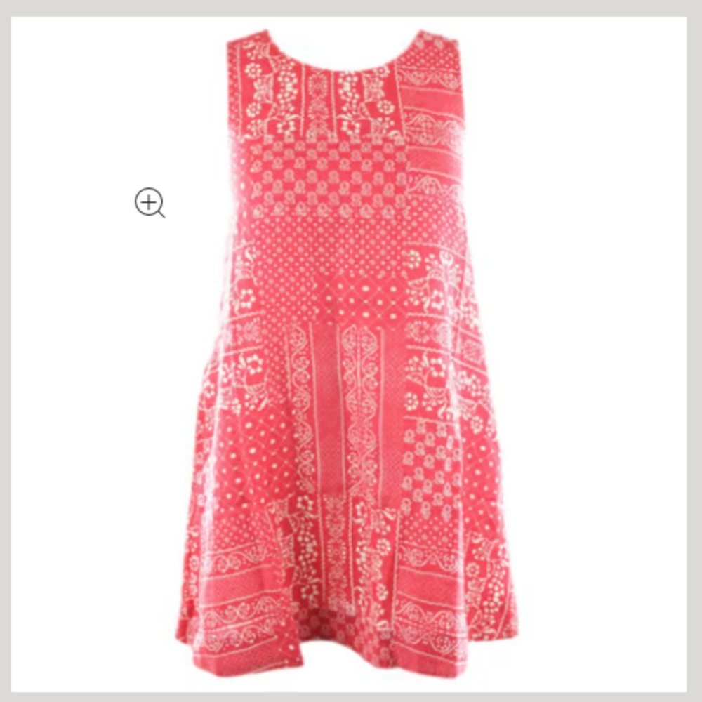 Rachel Zoe A-Line Mia Linen Print Dress w/Pockets-NEW! - Picture 3 of 14
